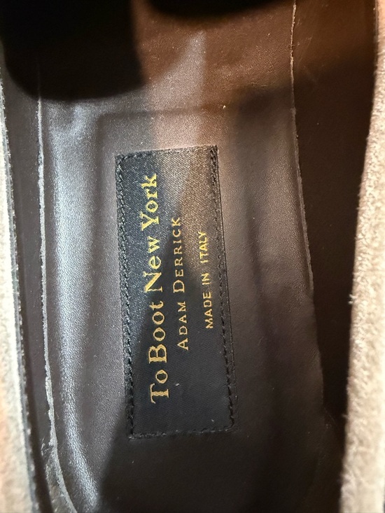 To Boot Adam Derrick Taupe Suede Slip-On Loafers main image 4